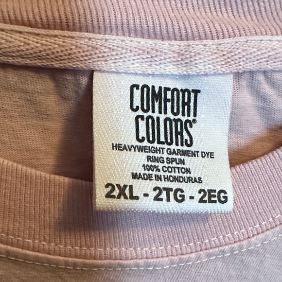Comfort Colors Pink Graphic Tee - Picture 2 of 4
